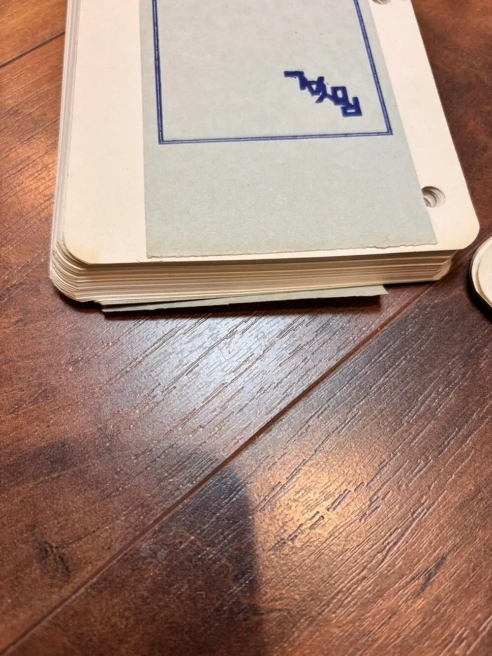 Lot of 2 Vintage Royal branded price book filler sheets
